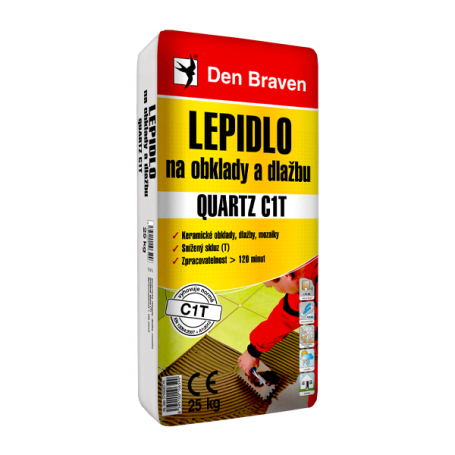 Lepidlo na obklady a dlažbu QUARTZ C1T 25 kg pytel