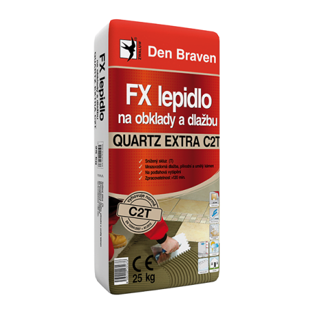 FX lepidlo na obklady a dlažbu QUARTZ EXTRA C2T 25 kg pytel