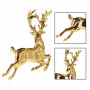 Vánoční ozdoby - Jelen ve skoku, sada 2ks