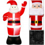 LED nafukovací Santa Claus 180 cm, IP44, studená bílá