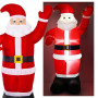 LED nafukovací Santa Claus 180 cm, IP44, studená bílá