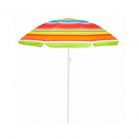Zahradní slunečník 160 cm, skládací, barevné pruhy SPRINGOS CLASSIC