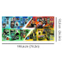 Puzzle Harry Potter Domy v Bradavicích 9000 dílků + plakát  v krabici 45x24x21cm