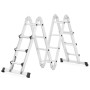 Kloubový teleskopický žebřík 4x4 příčky + plošina HIGHER ML-104D PRO