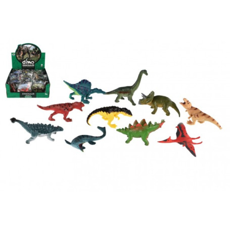 Zvířátko dinosaurus plast 7-9cm mix druhů v sáčku 36ks v boxu