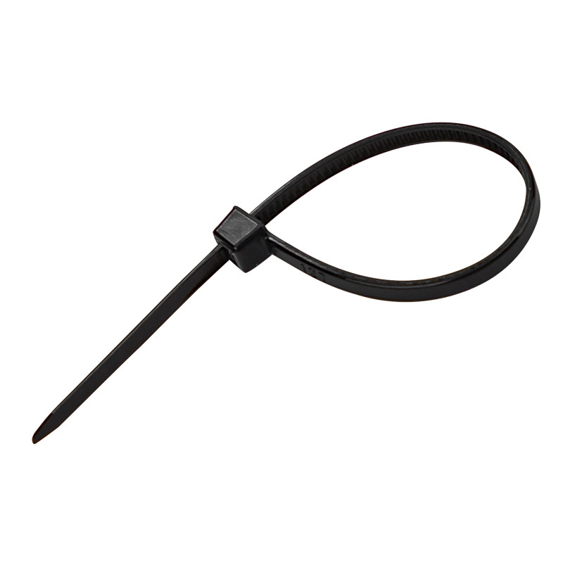 KesTek Stahovací pásky plastové 2,5x100 mm, černé, 50 ks 40333KT