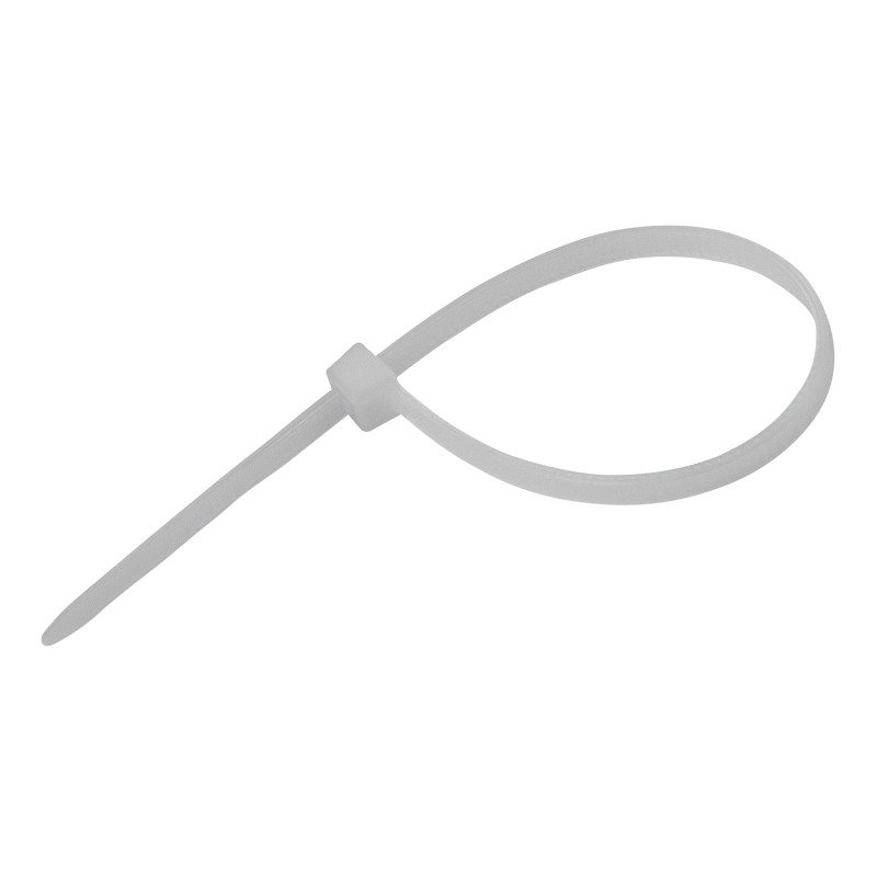 KesTek Stahovací pásky plastové 2,5x100 mm, bílé, 50 ks 40339KT