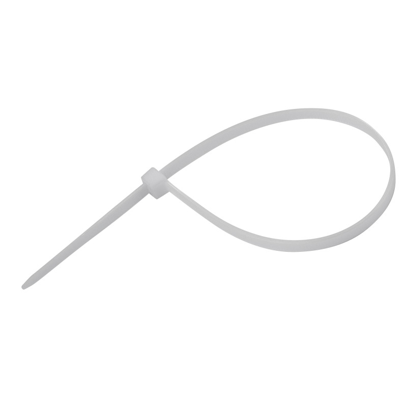 KesTek Stahovací pásky plastové 3,6x150 mm, bílé, 50 ks 40340KT