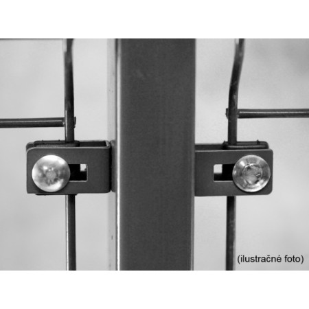 Příchytka U43 pro uchycení panelu ZN+PVC 5 mm, antracitová