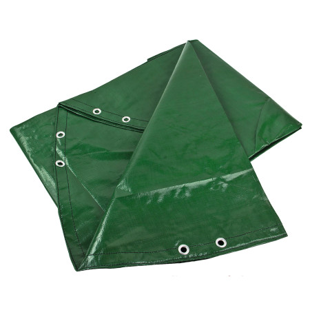 Zakrývací plachta 210 g/m2, kulatá 3,5 m, zelená, s lankem