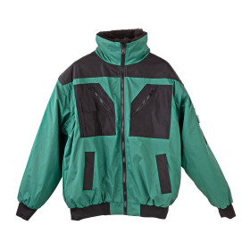 Celoroční pracovní bunda 4v1, zelená/černá, XXXXL