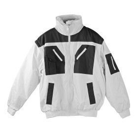Celoroční pracovní bunda 4v1, bílá/šedá, XXXL