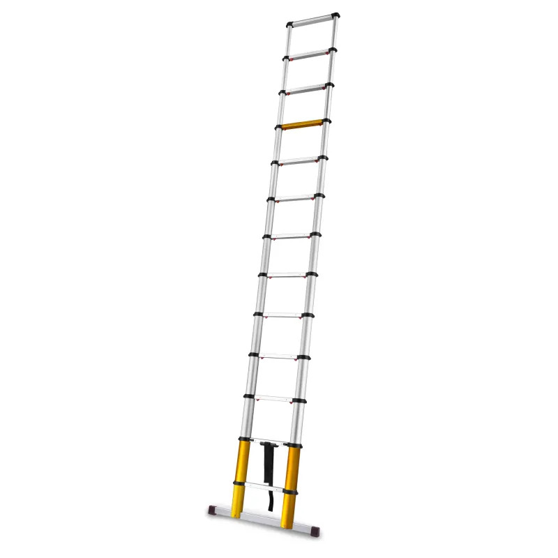 DRABEST Teleskopický hliníkový žebřík MAX 13 příček, 150 kg DRA-D413-PRO