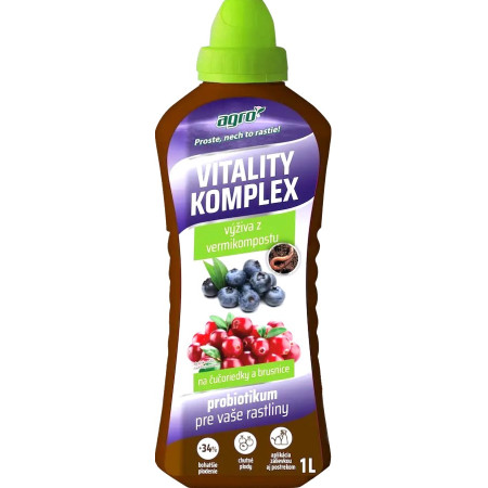 Kapalné hnojivo Vitality Komplex borůvky a brusinky 1 L