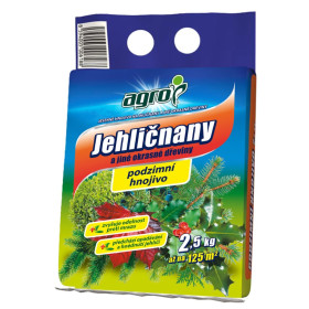 Podzimní hnojivo na jehličnany a jiné okrasné dřeviny 2,5 kg