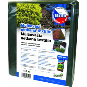 Mulčovací netkaná textilie 50 g, černá, 1,6x5 m