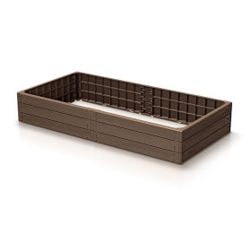 Vyvýšený záhon BASE WOODY hnědý 149,2 cm