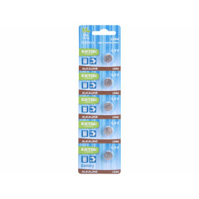 Baterie alkalické 1,5 V LR44, 5 ks