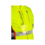 Bunda CXS BEDFORD WINTER, výstražná, zimní, pánská, softshell, žluto-petrolová, vel. 2XL