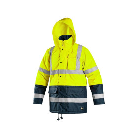 Bunda CXS OXFORD, výstražná, pánská, žluto-modrá, vel. 2XL