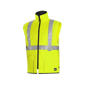 Bunda CXS LONDON, výstražná, 5 V 1, pánská, žluto-modrá, vel. XL