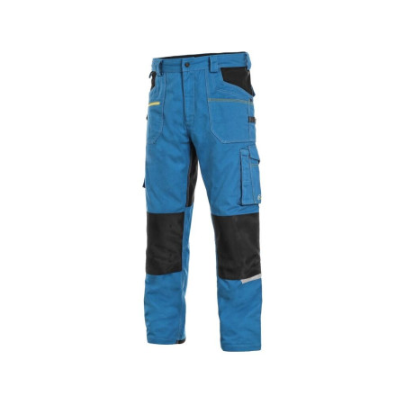 Kalhoty CXS STRETCH, pánské, středně modré-černé, vel. 58