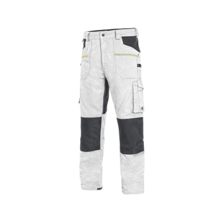 Kalhoty CXS STRETCH, pánské, bílo - šedé, vel. 60