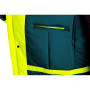 Bunda CXS BEDFORD WINTER, výstražná, zimní, pánská, softshell, žluto-petrolová, vel. 2XL