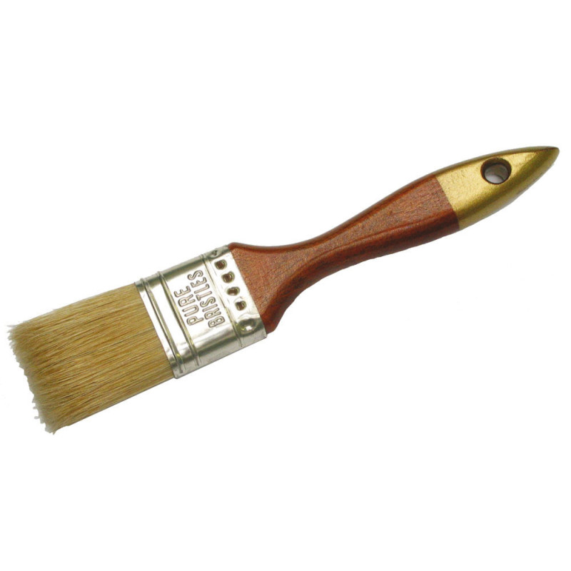 EXTOL CRAFT Plochý štětec, dřevěná rukojeť, organický vlas, 1'' / 25 mm 58010-XG