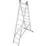 Hliníkový žebřík třídílný CORDA 3x7 příček, 150 kg