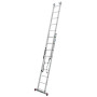 Hliníkový žebřík třídílný CORDA 3x7 příček, 150 kg