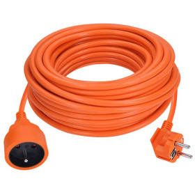Prodlužovací kabel 20 m s 1 zásuvkou, oranžový