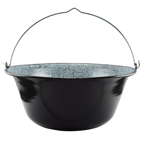 Smaltovaný kotlík na guláš 30 L, černý