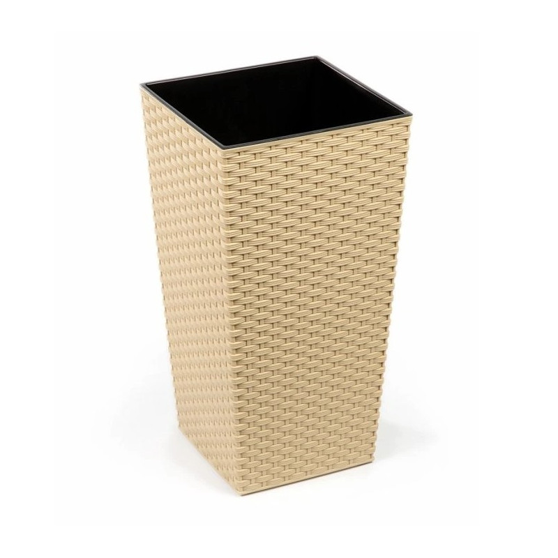 Dajar Květináč FINEZIA RATAN 400x400 mm, capuccinno 26317PL