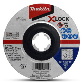 Brusný kotouč 125x6x22,23 mm X-LOCK