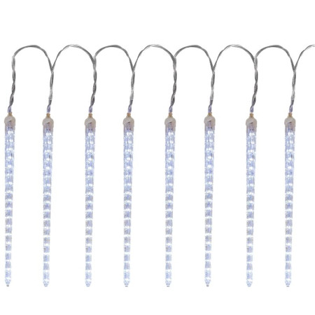 Vánoční řetěz Icicle, 288x LED studená bílá, 8 rampouchů