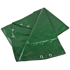 Zakrývací plachta 210 g/m2, kulatá 3,5 m, zelená, s lankem