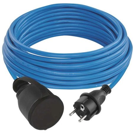 Speciální prodlužovací kabel 1,5mm2 Weatherproof IP44, 10 m, modrý