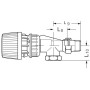 Termostatický radiátorový ventil RA-N 1/2", rohový