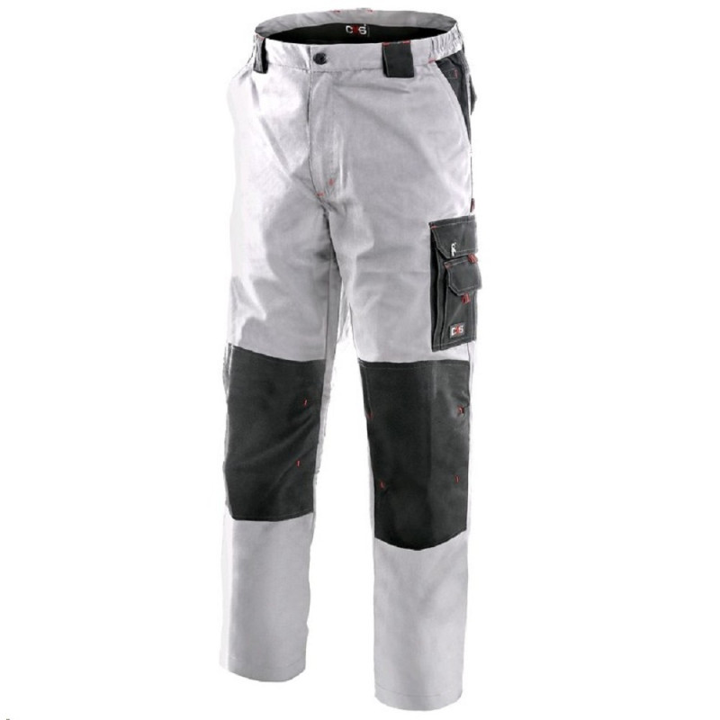 CXS Montérkové kalhoty SIRIUS NIKOLAS světle šedé, velikost 60 1180-SSKA-60