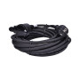 Prodlužovací kabel 10 m s 1 zásuvkou s krytem, ​​černý