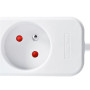 Prodlužovací kabel se 3 zásuvkami, 10 m, bílý