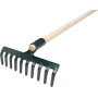 Hrábě 10-zubé R105 s dřevěnou násadou 160 cm