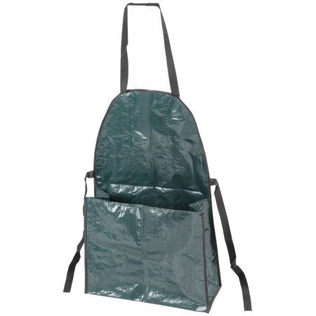 Zástěra s kapsou do zahrady 61x36 cm, zelená