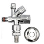 Rohový ventil kombinovaný 3/8x10 mm x 3/4" samotěsnící