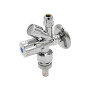 Rohový ventil kombinovaný 3/8x10 mm x 3/4" samotěsnící
