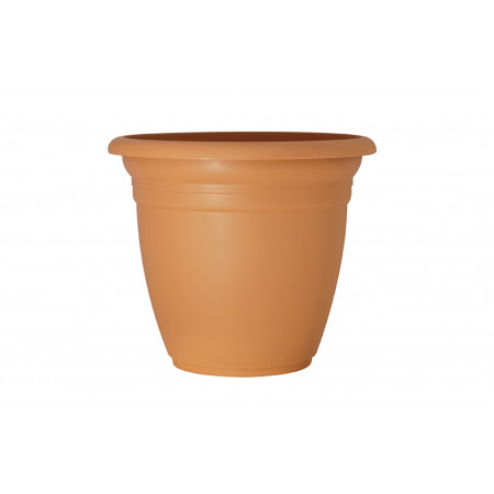 Plastový květináč kulatý 24x21 cm Terme, terakota
