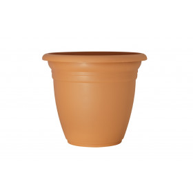 Plastový květináč kulatý 27x23 cm Terme, terakota