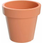 Plastový květináč kulatý 29,3x27,1 cm Lofly, terakota