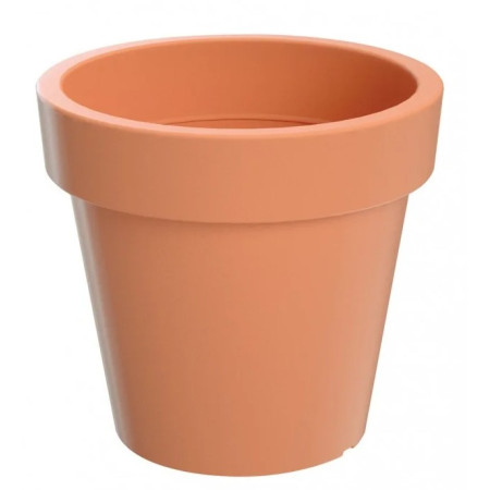 Plastový květináč kulatý 34,5x31,8 cm Lofly, terakota
